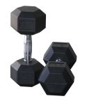 Rubber Hex Dumbbell (In pairs)
