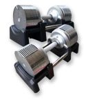 Vigor 41.5kg Smartlock Adjustable Dumbbell (4 to 41.5kg Pair)