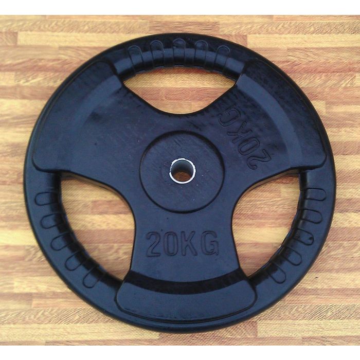 20KG Rubberize Tri-Grip Weight Plate