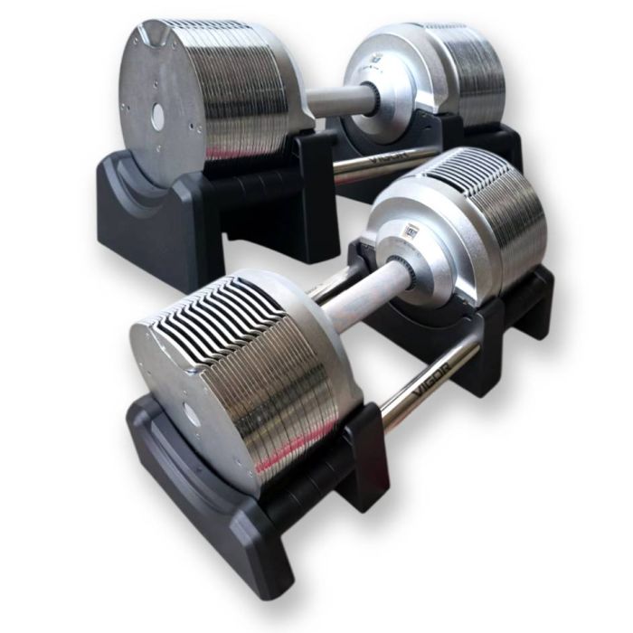 Vigor 41.5kg Smartlock Adjustable Dumbbell (4 to 41.5kg Pair)
