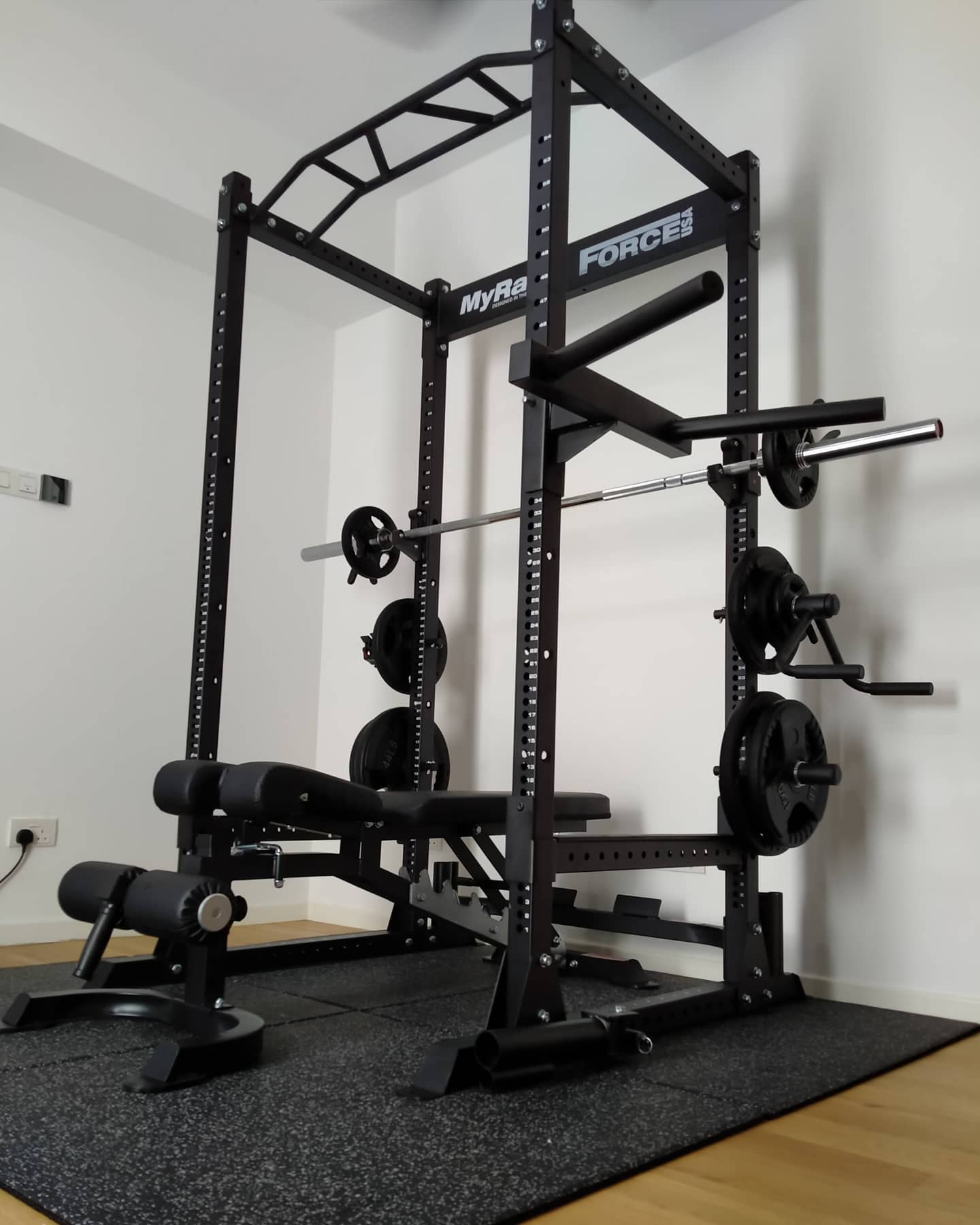Force USA myrack is a sturdy rack for all your home gym needs!