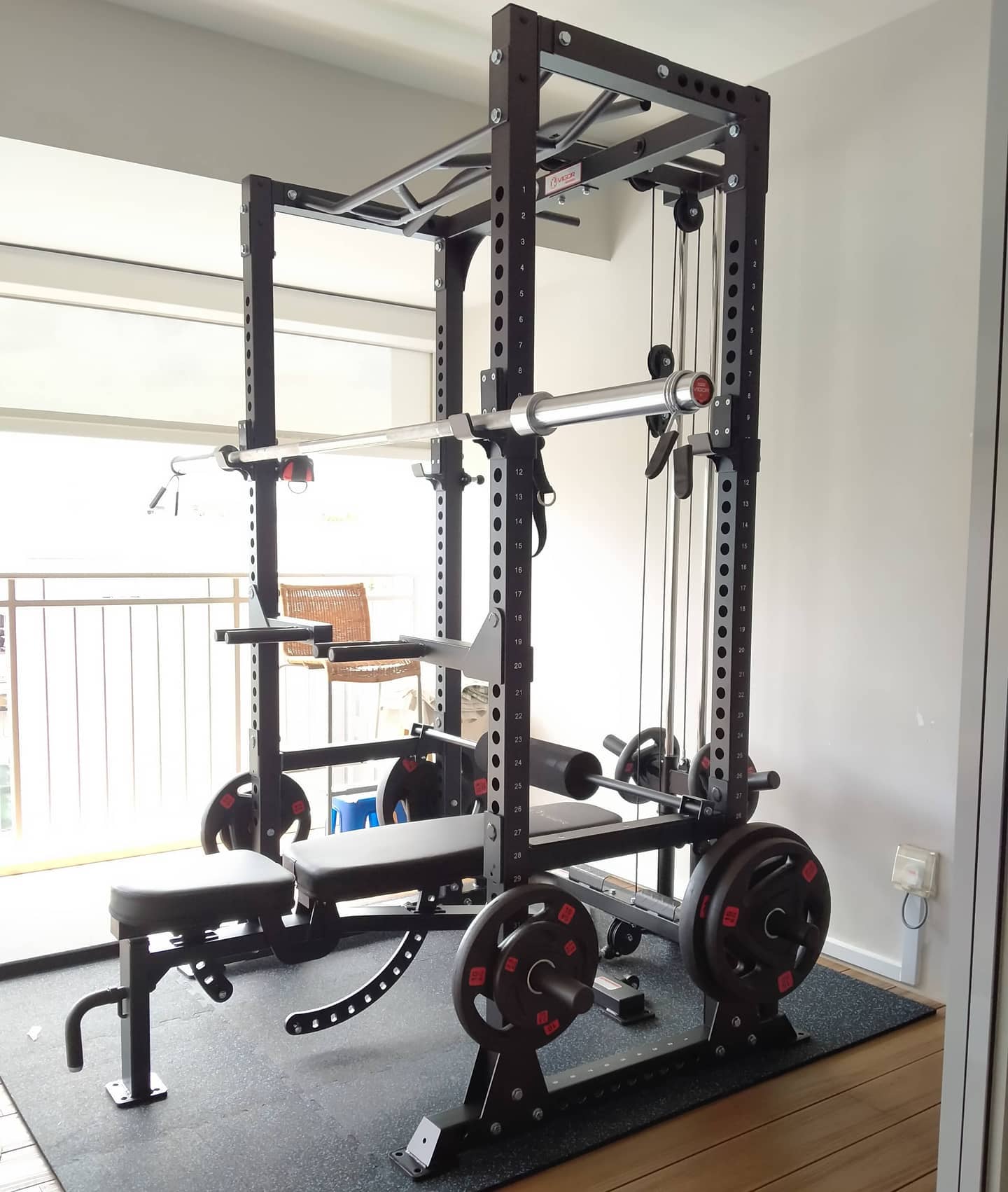 This is one of our best selling and value power rack. Equipped with many desirable features and being space saving, it can easily fit into your home gym for a full body workout.  #homegymsg #sgfitness #sgfitfam #homegym #gymequipment #homegymsetup