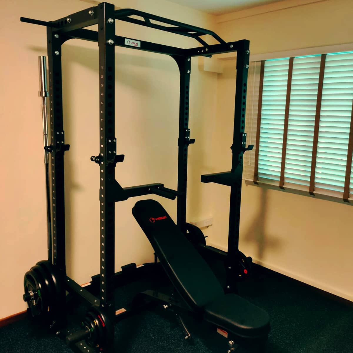 Looking for compact home gym equipment? Check out this rack.