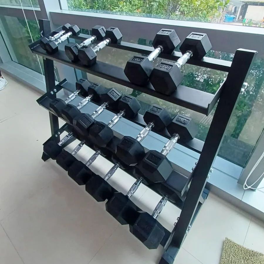 Various dumbbell set setup  #homegymsg #sgfitness #sgfitfam #homegym #gymequipment #homegymsetup