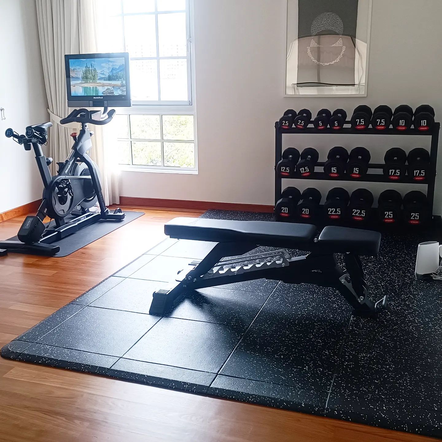 Strength + cardio workout  #homegymsg #sgfitness #sgfitfam #homegym #gymequipment #homegymsetup