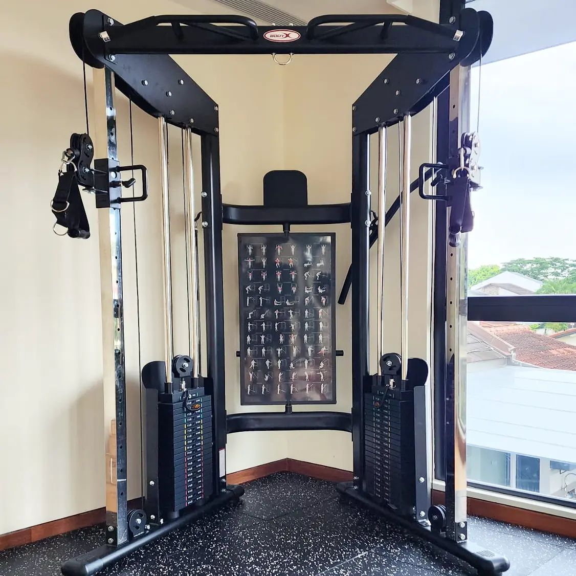 Compact cable gym machine  #homegymsg #sgfitness #sgfitfam #homegym #gymequipment #homegymsetup