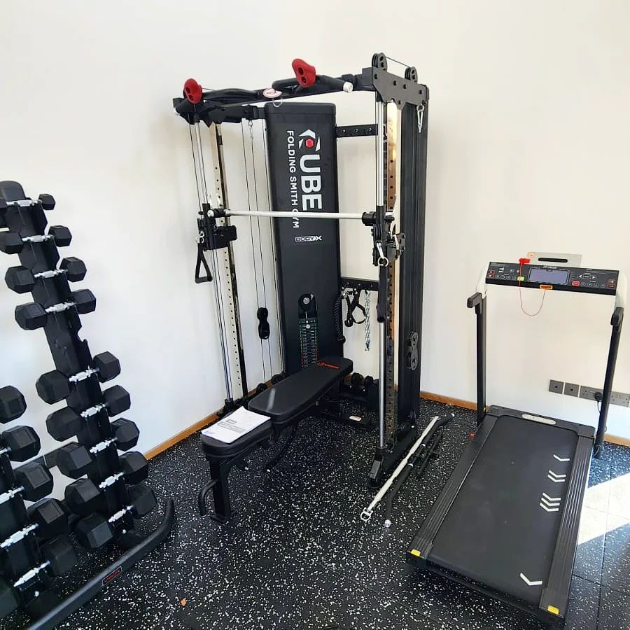 Fit more equipment into your gym room with our space saving selections.  #homegymsg #sgfitness #sgfitfam #homegym #gymequipment #homegymsetup