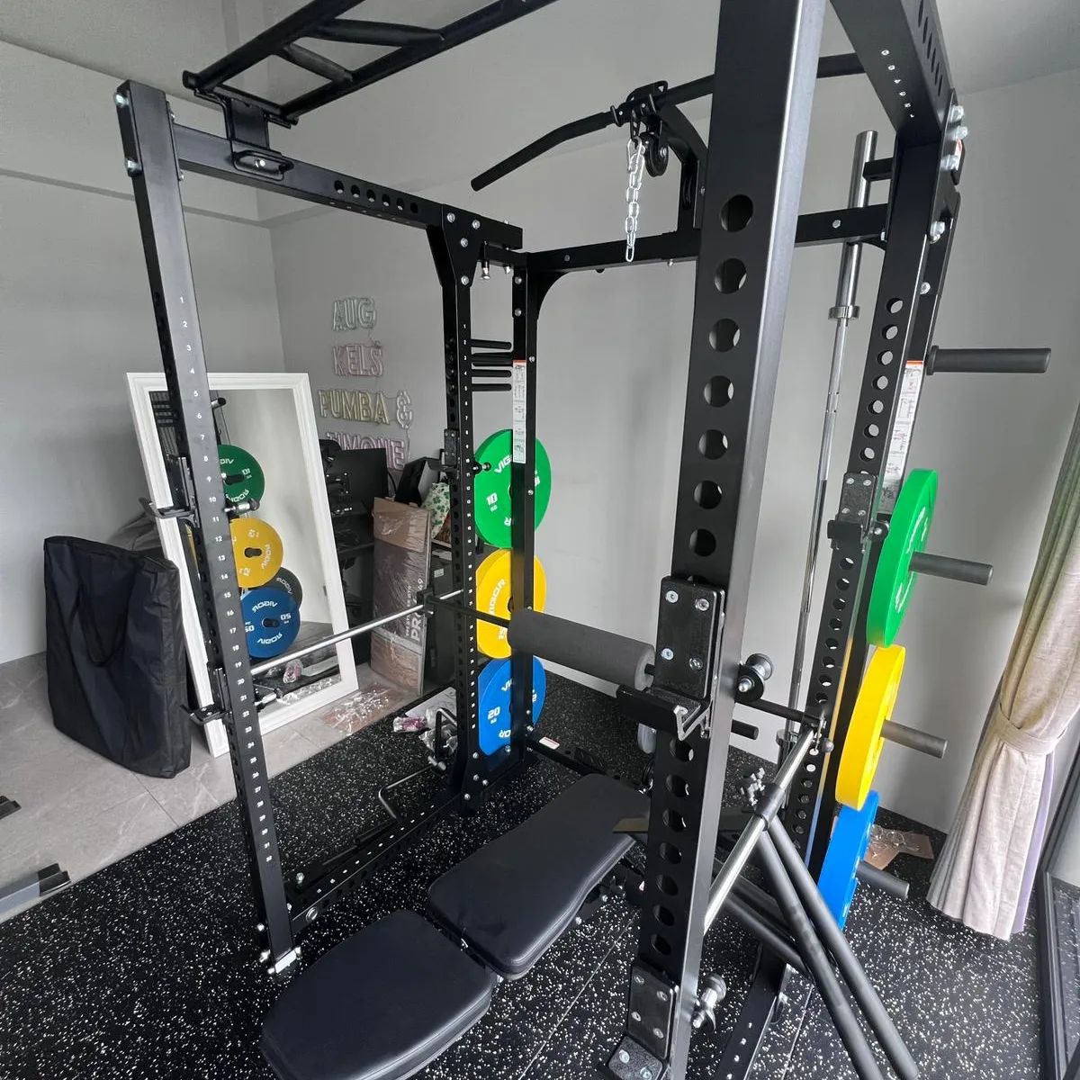 Folding power rack