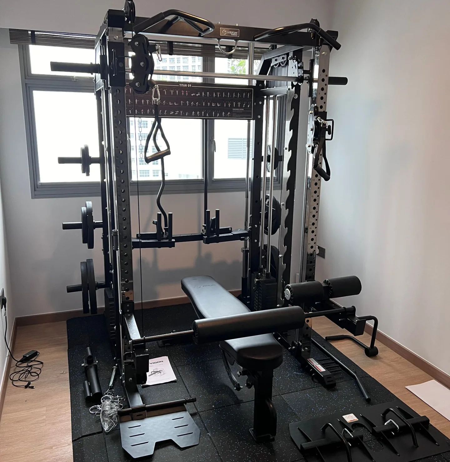 Vigor Titan G9 - the hdb bto friendly home gym with many functions and more. (more attachments coming in the future)