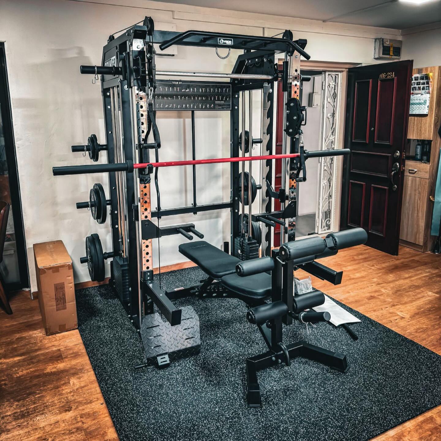 Vigor Titan g9 all in one trainer with premium weight bench
