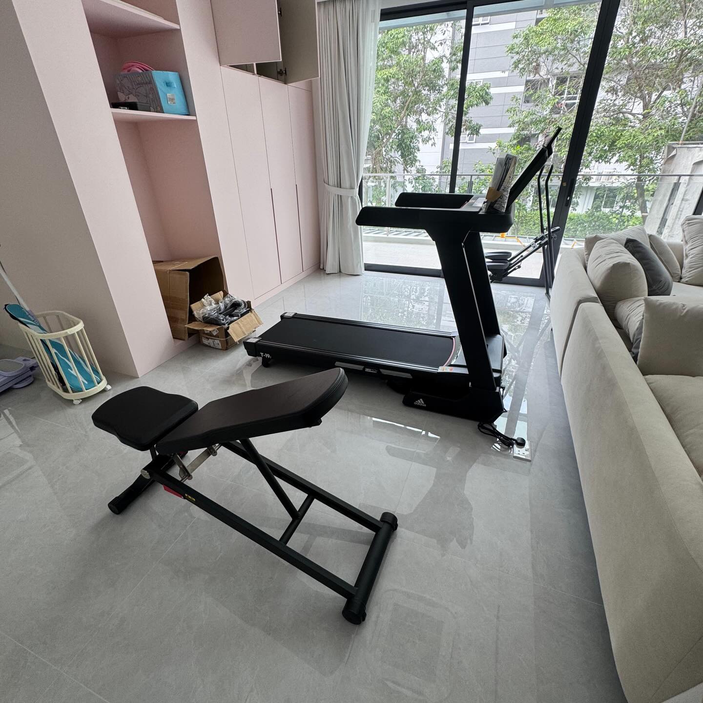 ZXCH Ultraslim Folding Bench - Home Gym Singapore