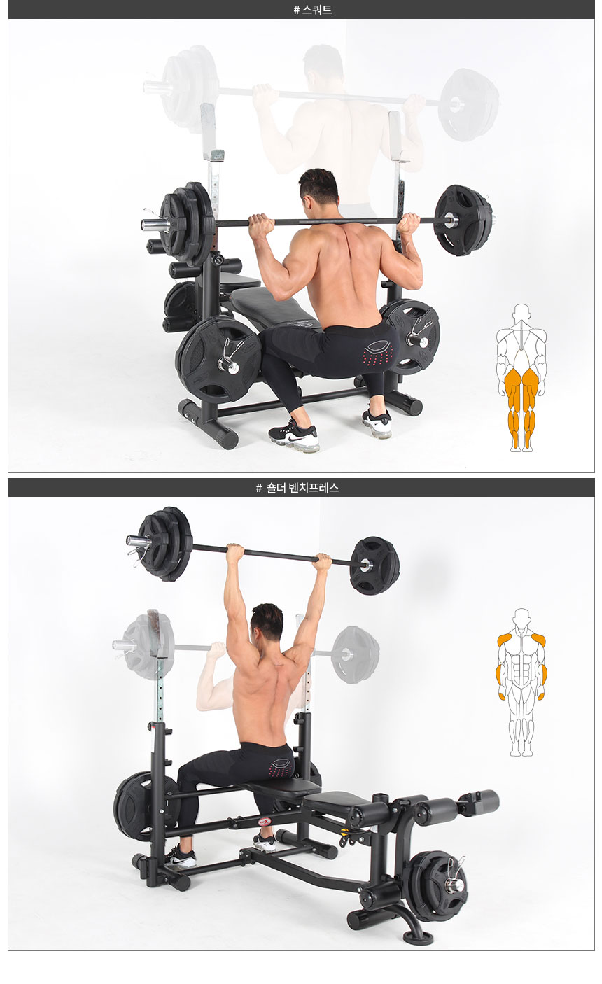 Bench press set online for home