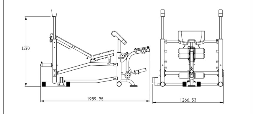 Optima Multi-Function Foldable Bench Press - Home Gym Singapore