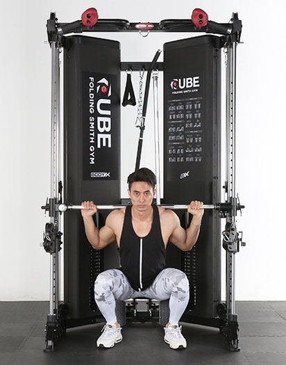 Folding best sale gym equipment